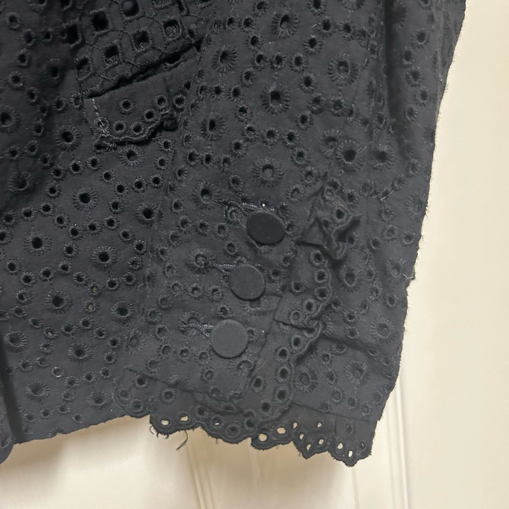CAbi Black Eyelet Blazer - Picture 5 of 7